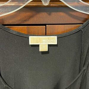 Michael Kors open shoulder long sleeve shirt